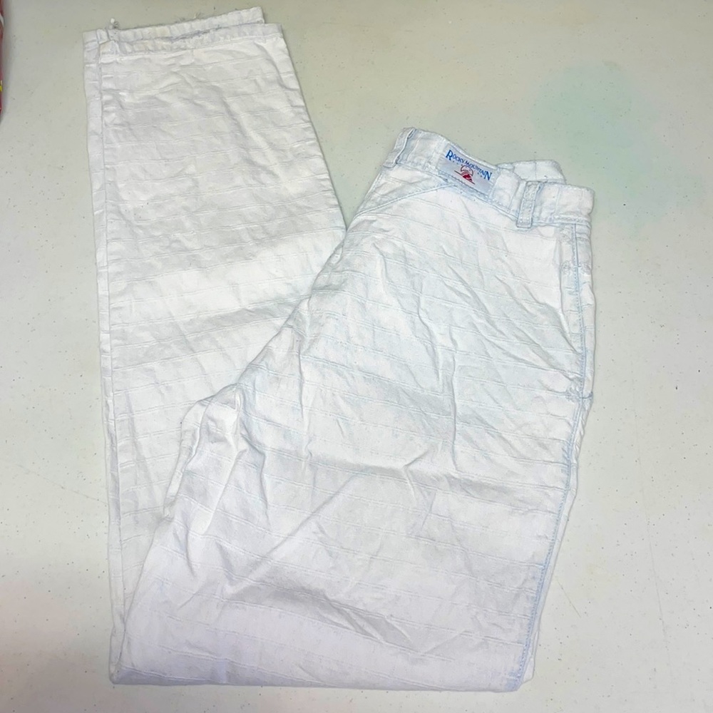 Vintage Rockies Pale Blue Textured Western Jeans